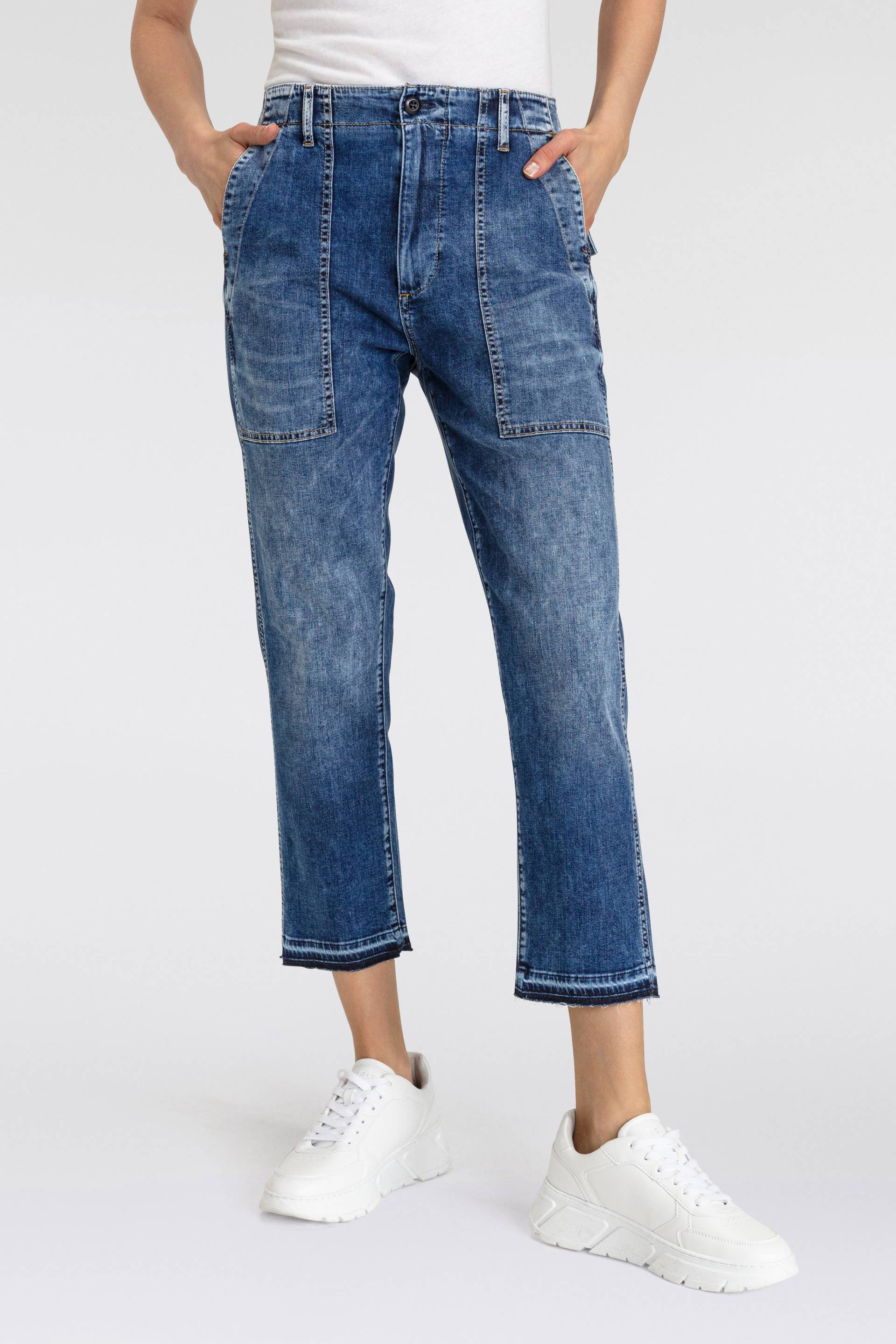 Herrlicher 3/4-Jeans »Fatique Women Slim Recycled Light Denim«, mit grossen aufgesetzten Taschen vorn von Herrlicher