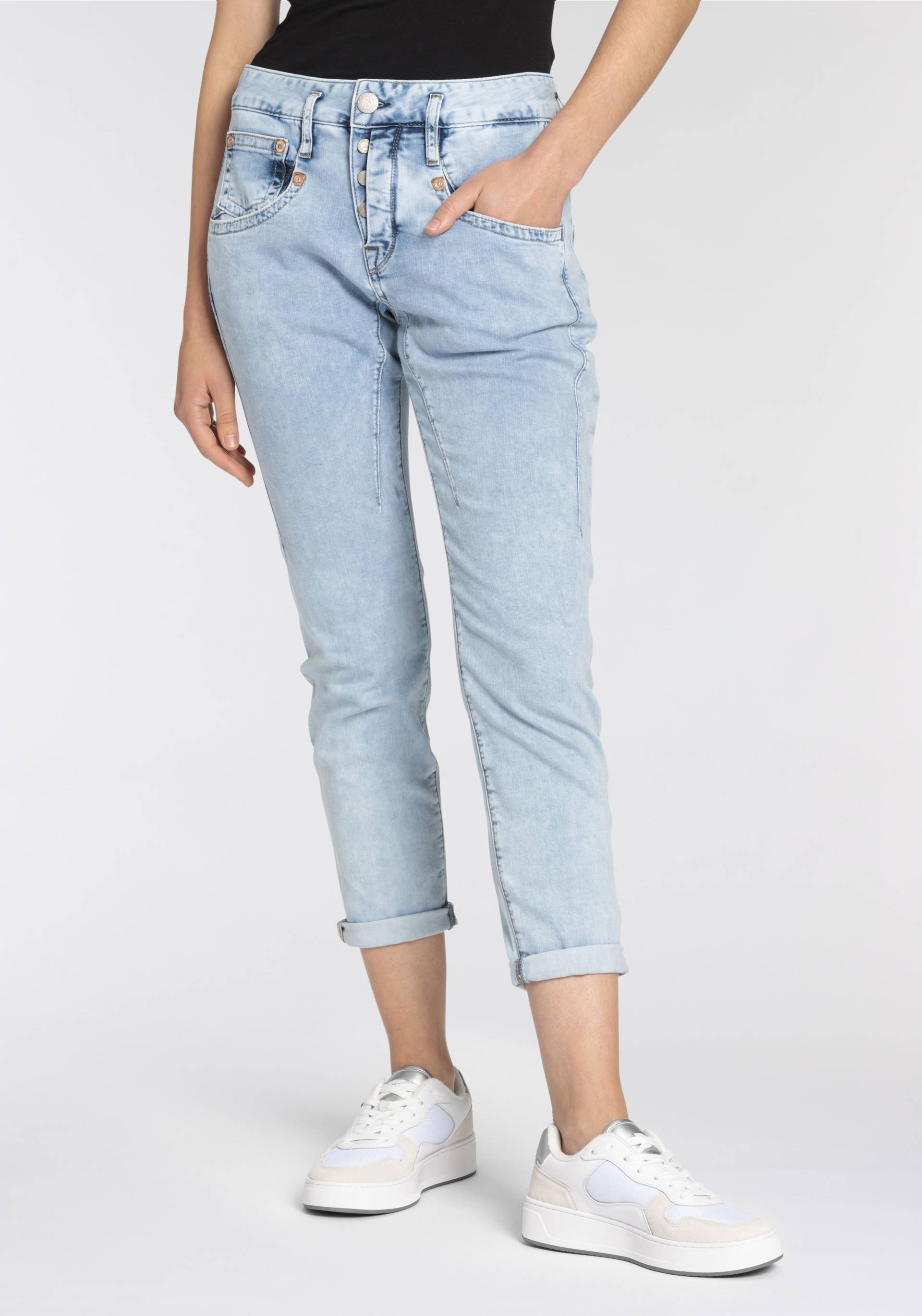 Herrlicher 5-Pocket-Jeans »Shyra Cropped Light Denim« von Herrlicher