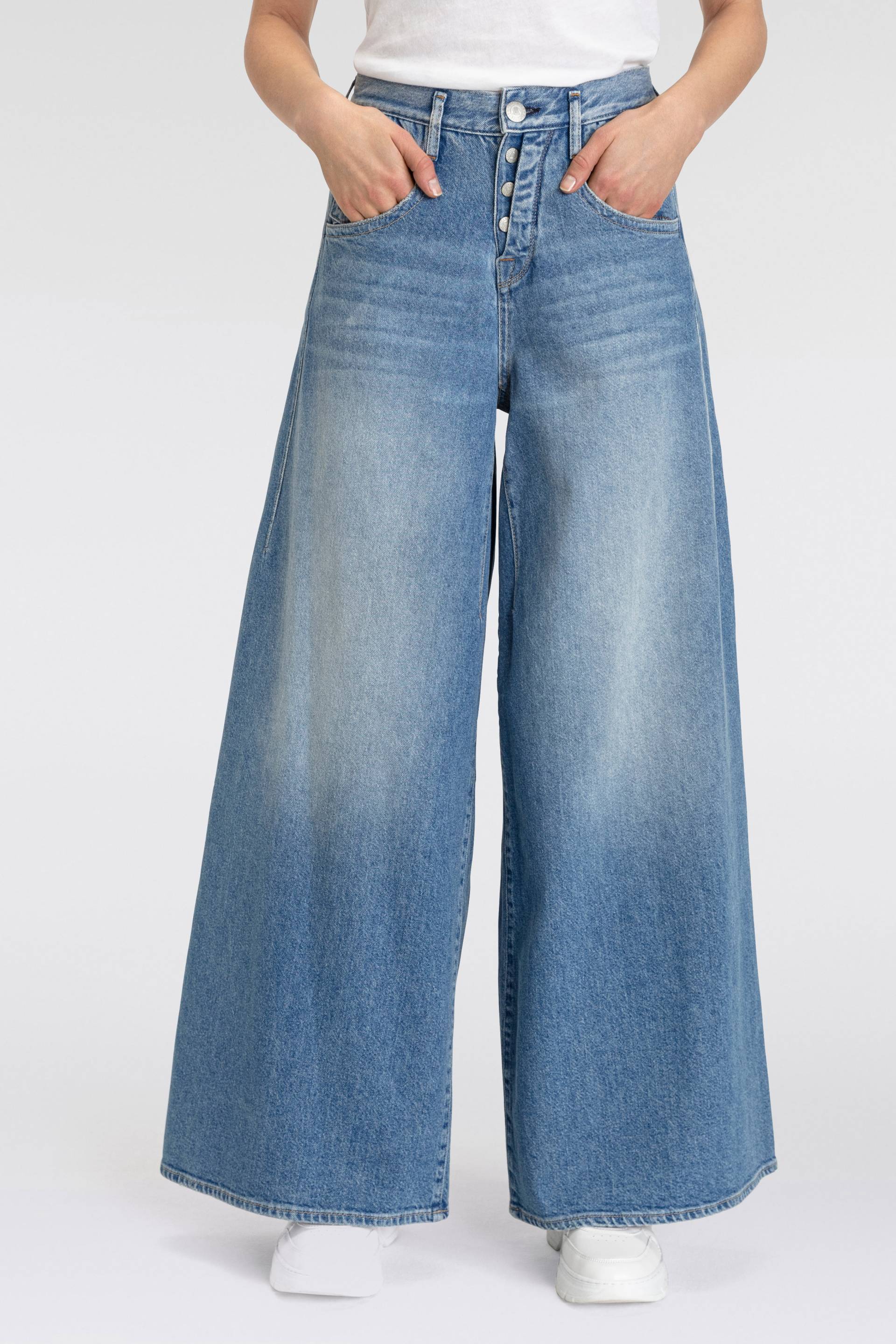Herrlicher 5-Pocket-Jeans »Shyra Palazzo Denim«, mit besonders weitem Bein Herrlicher 5-Pocket-Jeans »Shyra Palazzo Denim«, mit besonders weitem Bein von Herrlicher