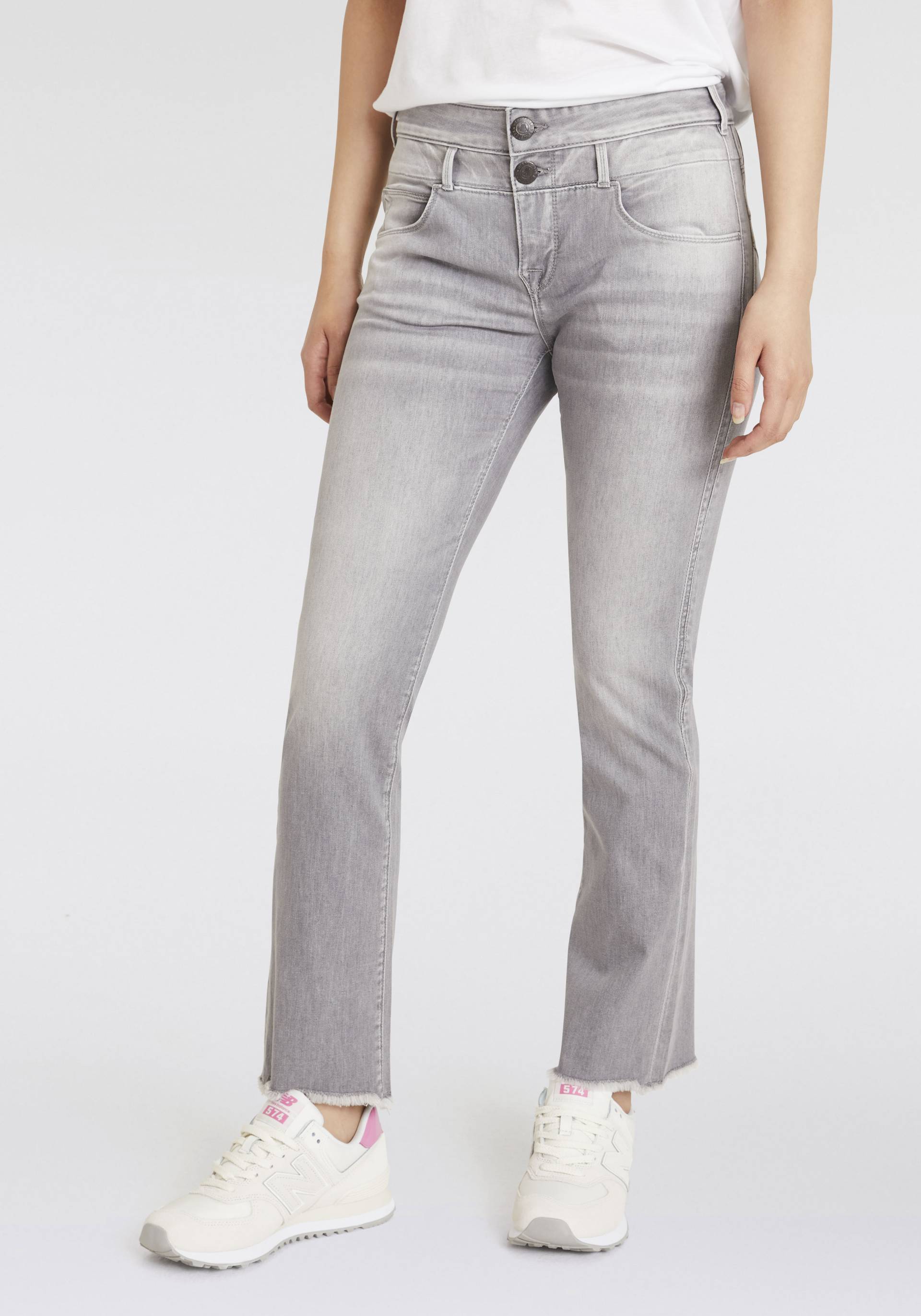 Herrlicher Bootcut-Jeans »Baby Cropped Recycled Denim Grey« von Herrlicher