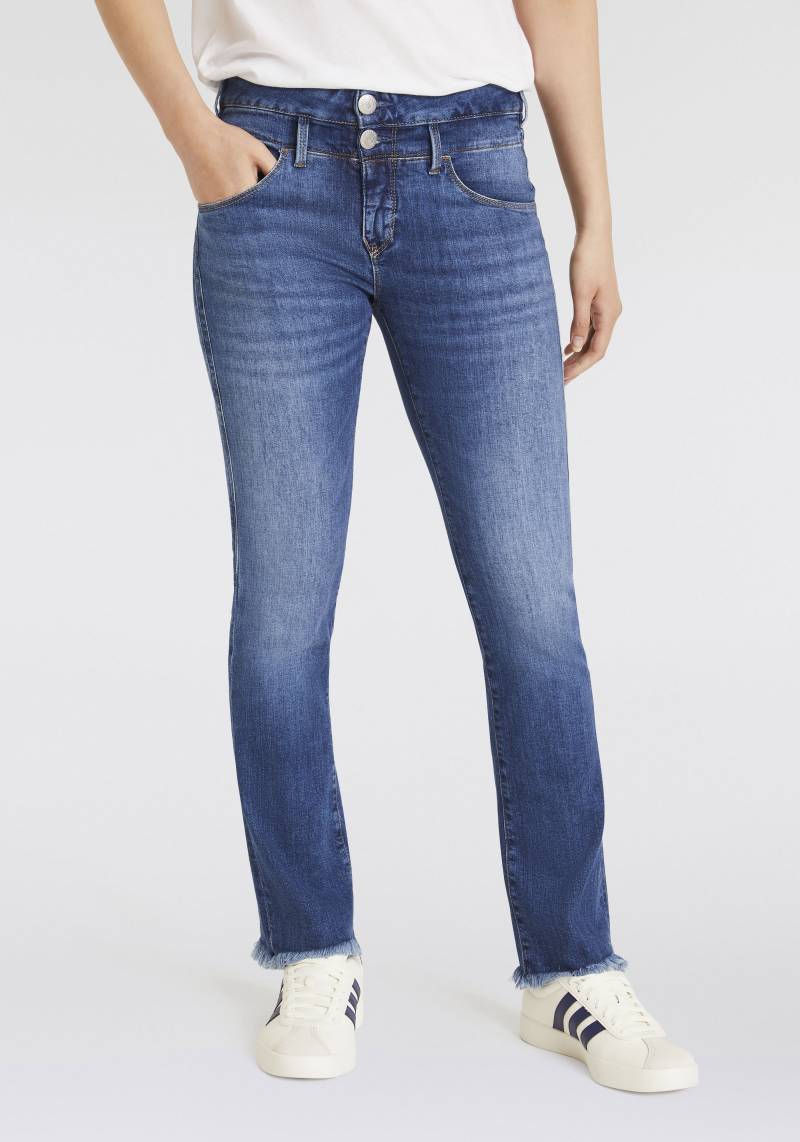 Herrlicher Bootcut-Jeans »Jeans Baby Cropped Org Dnm«, in cropped Länge mit ausgefranstem Saum von Herrlicher