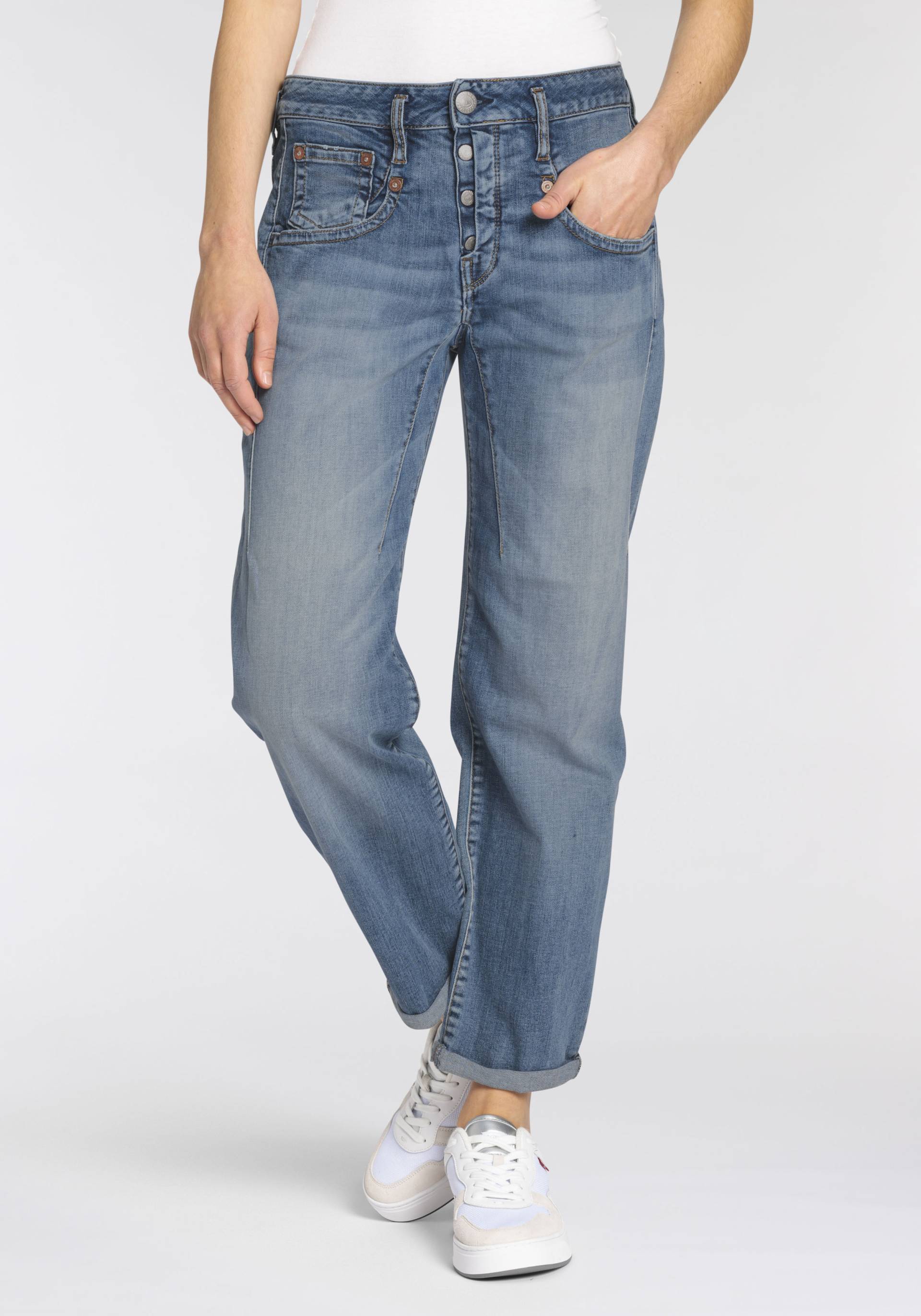 Herrlicher Boyfriend-Jeans »SHYRA TAP ORGANIC«, High Waisted von Herrlicher