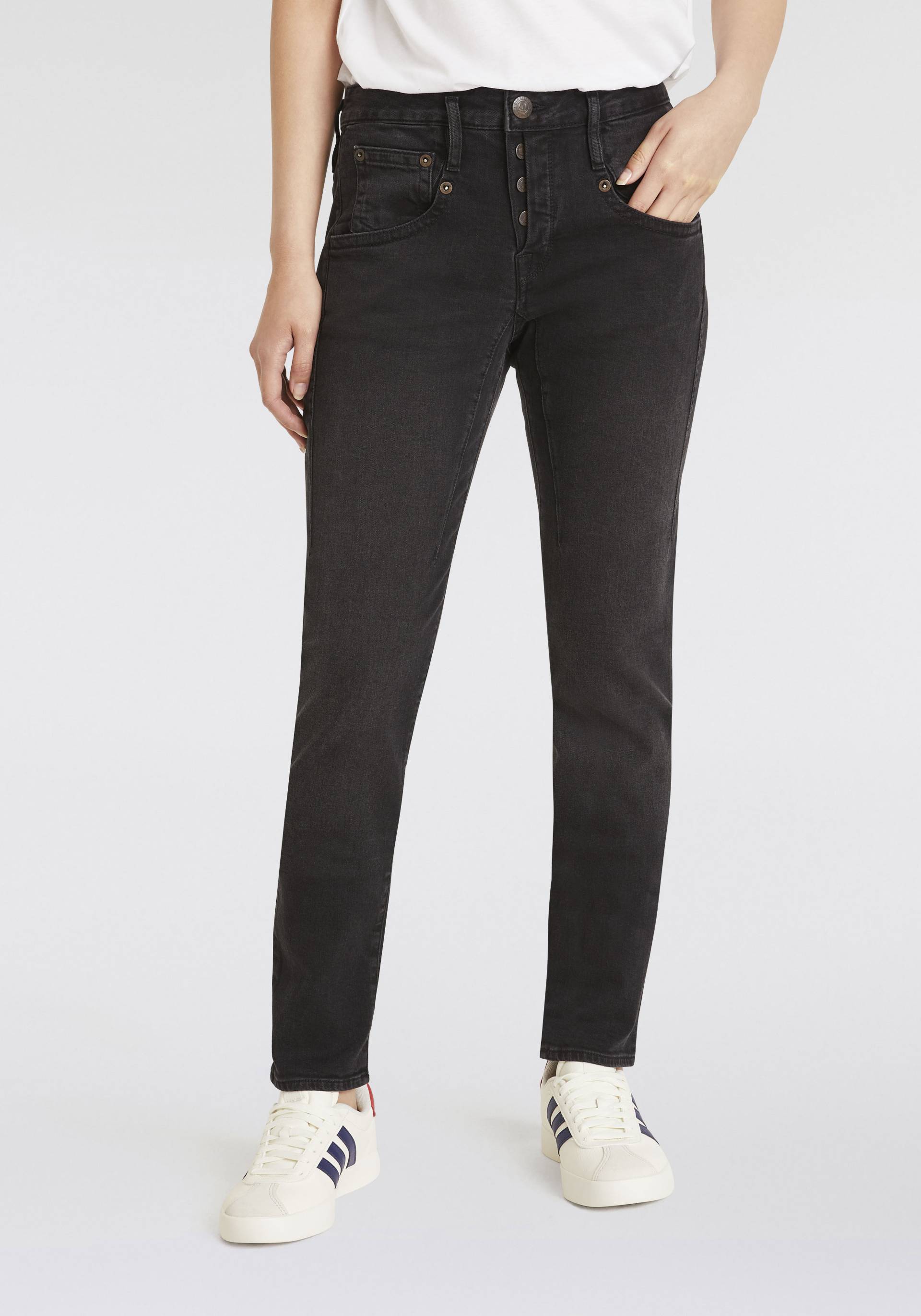 Herrlicher Boyfriend-Jeans »Shyra Long Recycled Denim Black Stretch« Herrlicher Boyfriend-Jeans »Shyra Long Recycled Denim Black Stretch« von Herrlicher