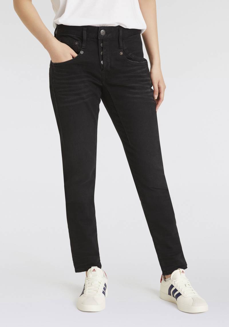 Herrlicher Boyfriend-Jeans »Shyra Long Recycled Denim Black Stretch« von Herrlicher