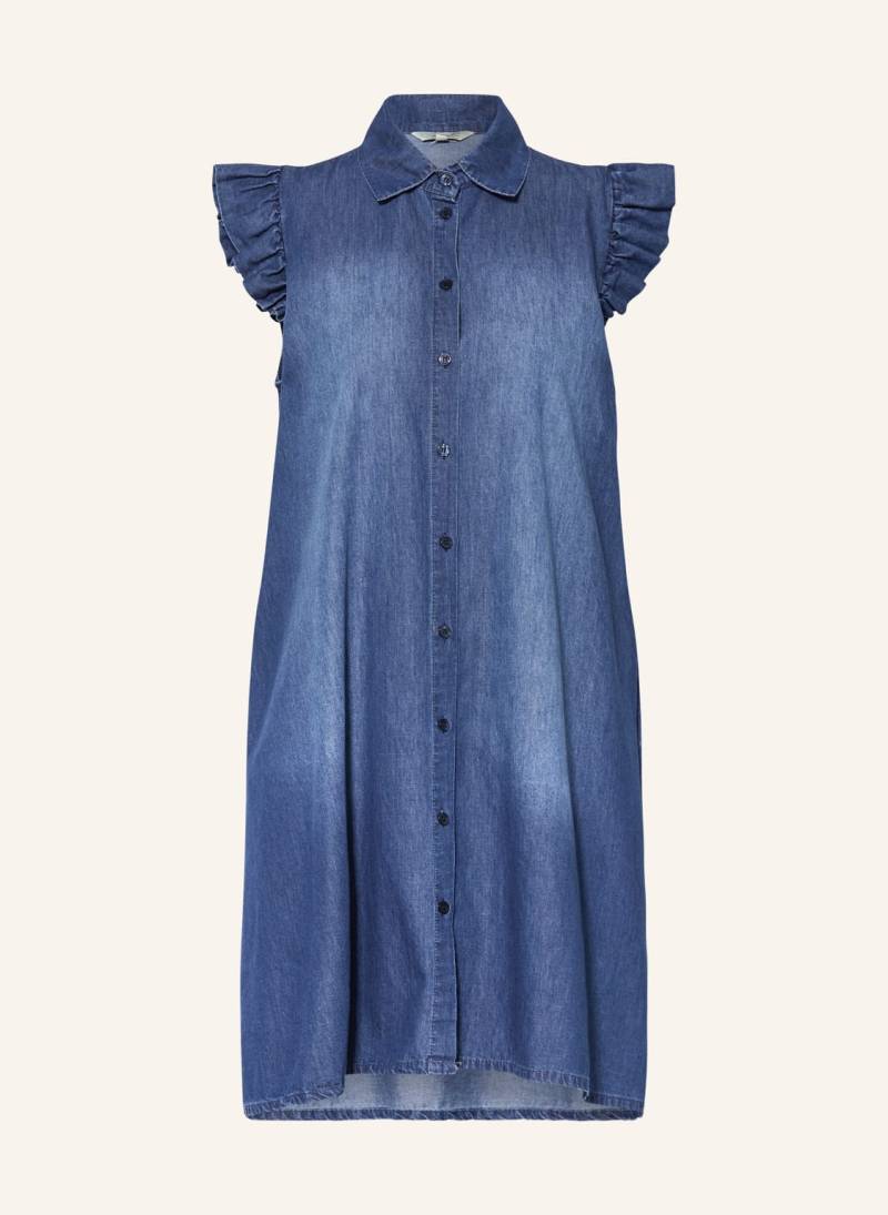 Herrlicher Hemdblusenkleid Marlie In Jeansoptik blau von Herrlicher