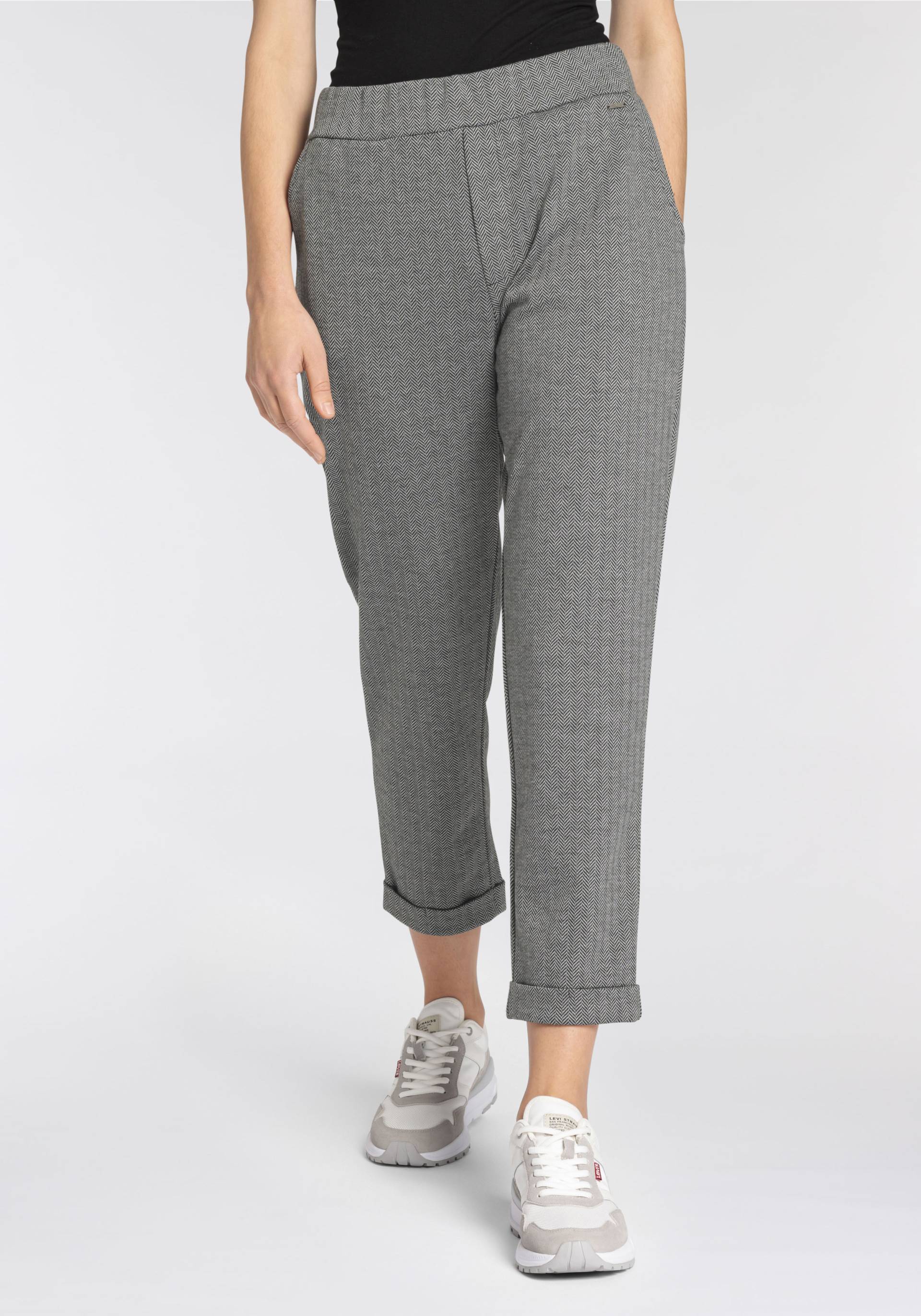 Herrlicher Jerseyhose »Hester«, mit feinem Fischgratmuster Herrlicher Jerseyhose »Hester«, mit feinem Fischgratmuster von Herrlicher