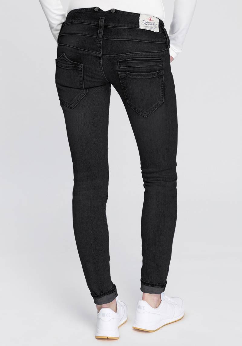 Herrlicher Röhrenjeans »PITCH SLIM REUSED DENIM«, Low Waist mit leichtem Push-Up-Effekt von Herrlicher