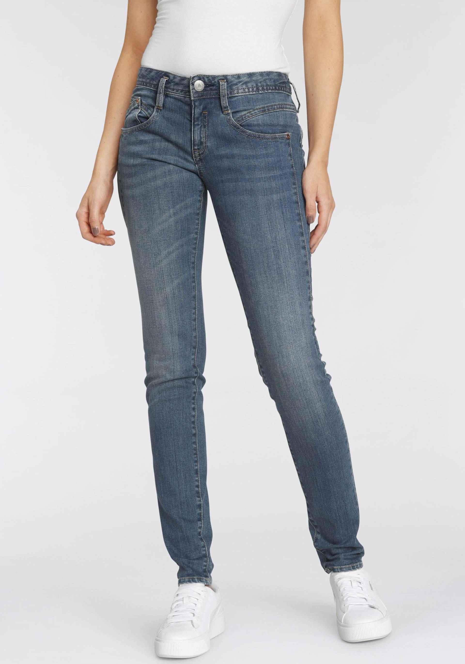 Herrlicher Slim-fit-Jeans »GINA RECYCLED DENIM«, mit seitlichem Keileinsatz von Herrlicher