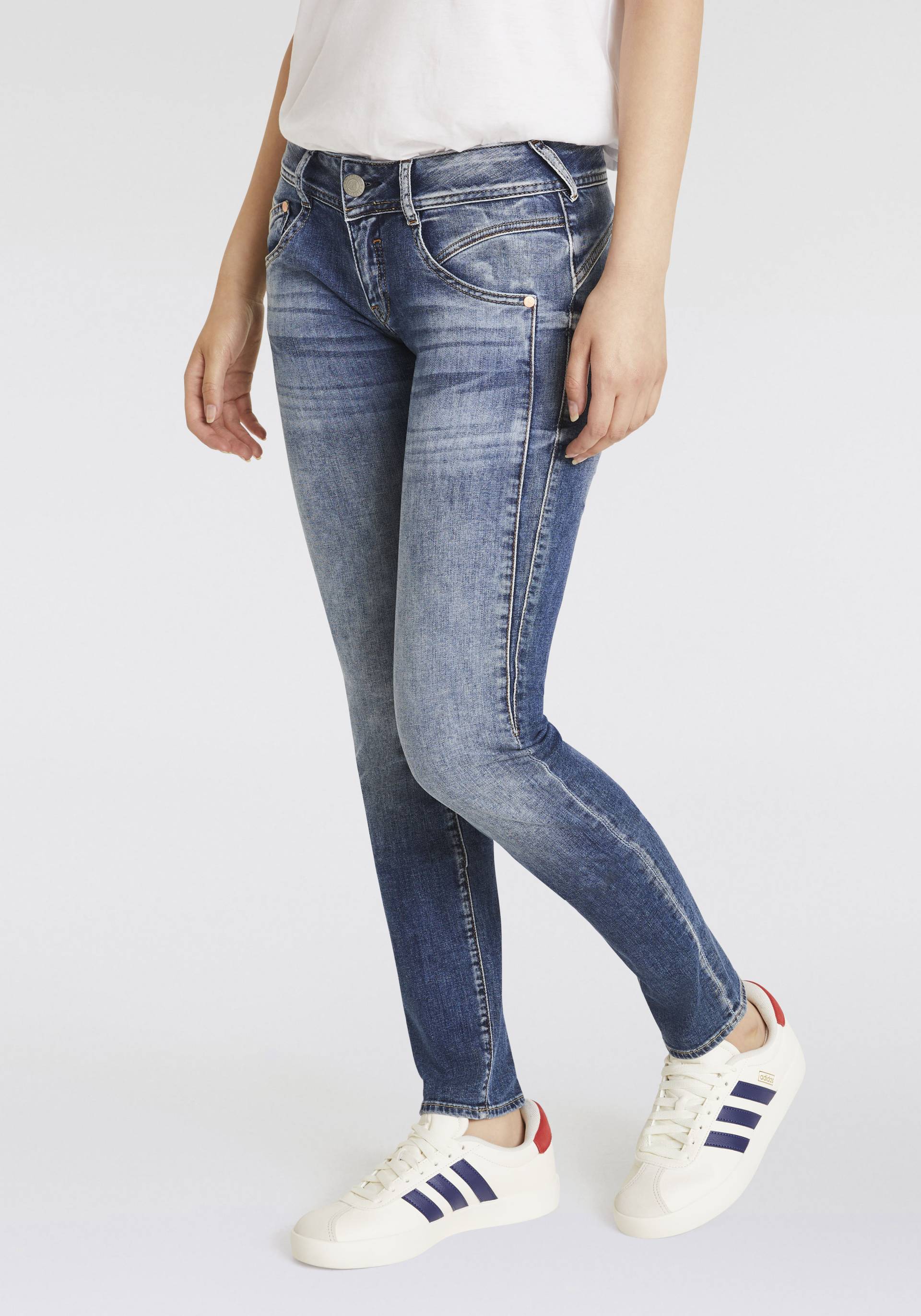 Herrlicher Slim-fit-Jeans »Gila Slim Recycled Denim Stretch«, im Five-Pocket Style von Herrlicher