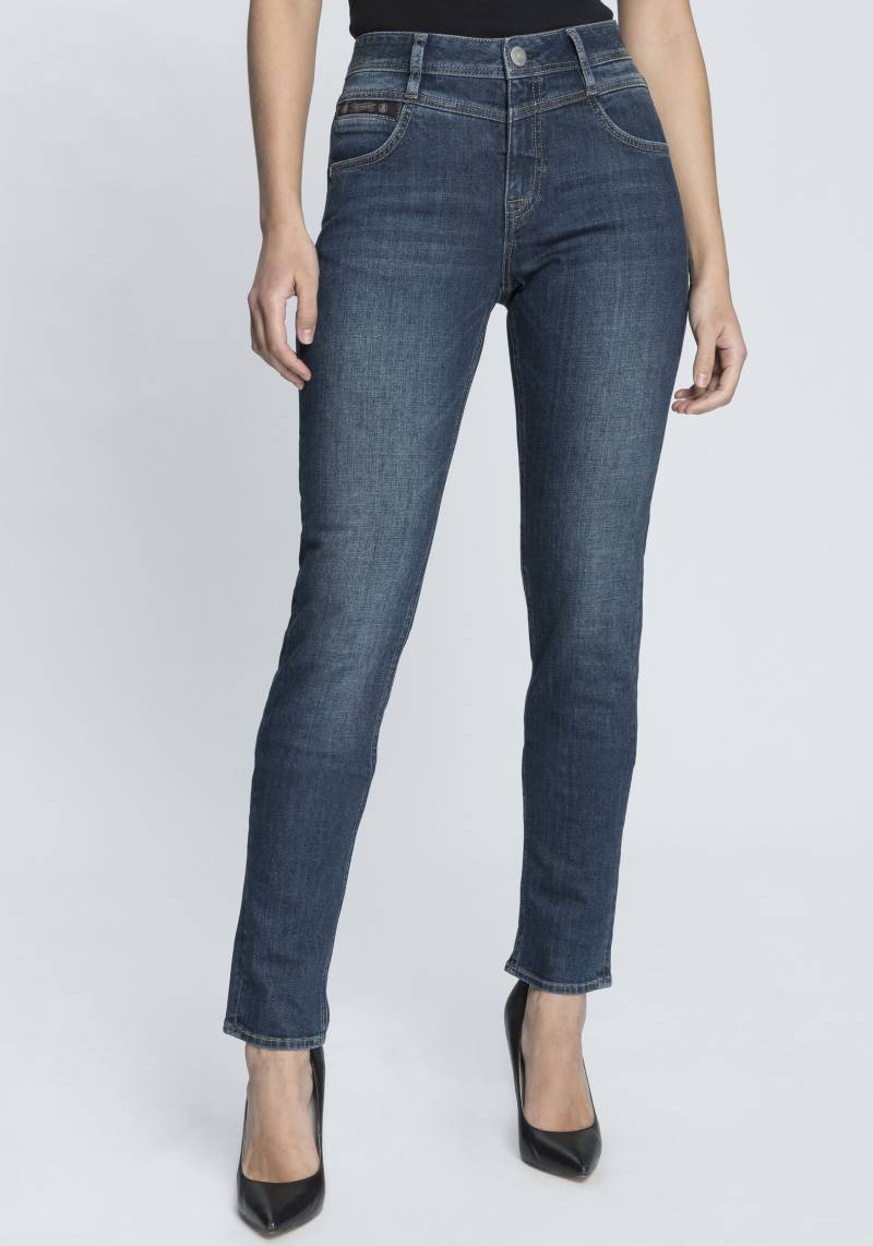 Herrlicher Slim-fit-Jeans »PEPPY SLIM RECYCLED DENIM«, Normal Waist Recycled Polyester von Herrlicher