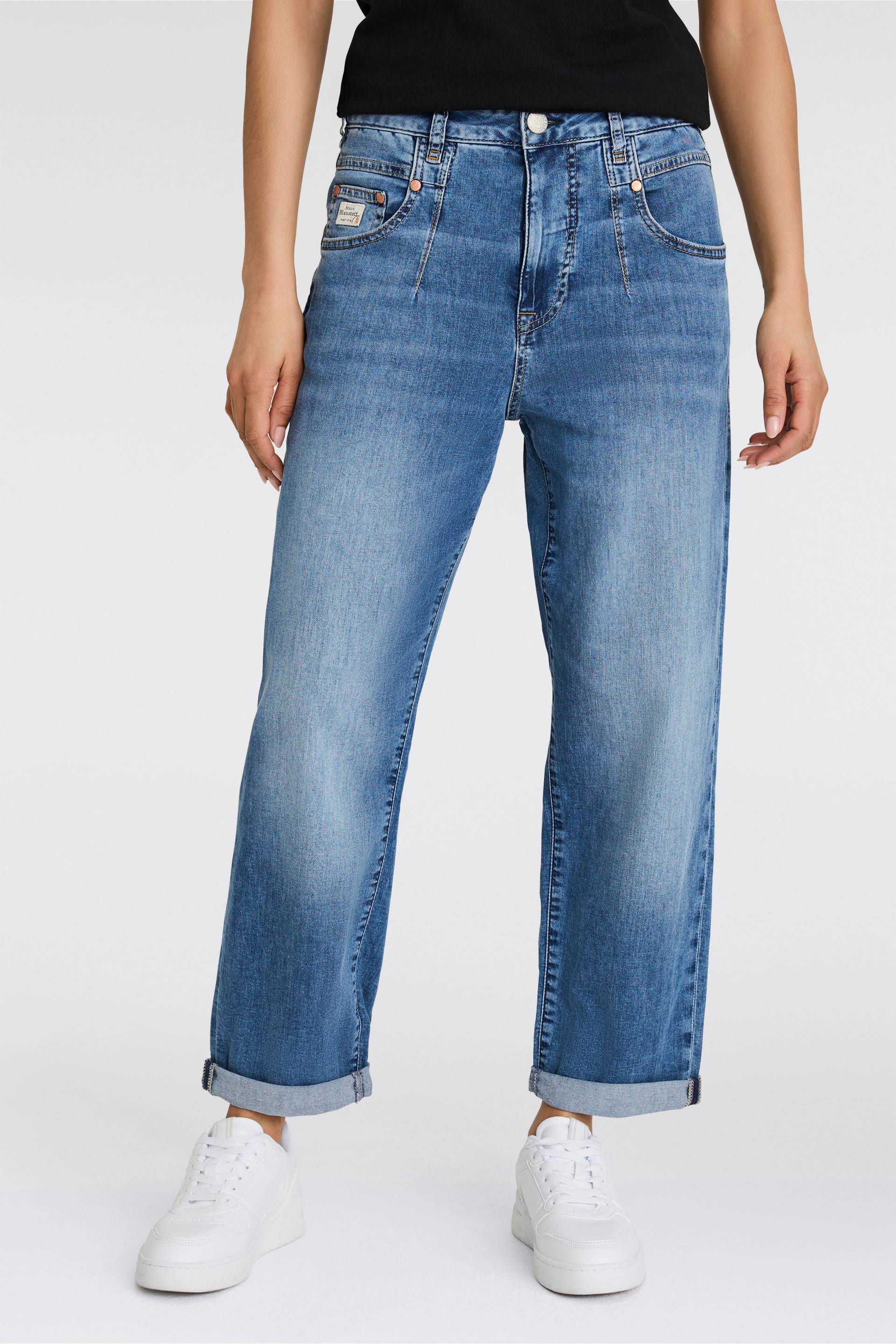 Herrlicher Straight-Jeans »Brooke Recycled Denim Light«, krempelbar von Herrlicher