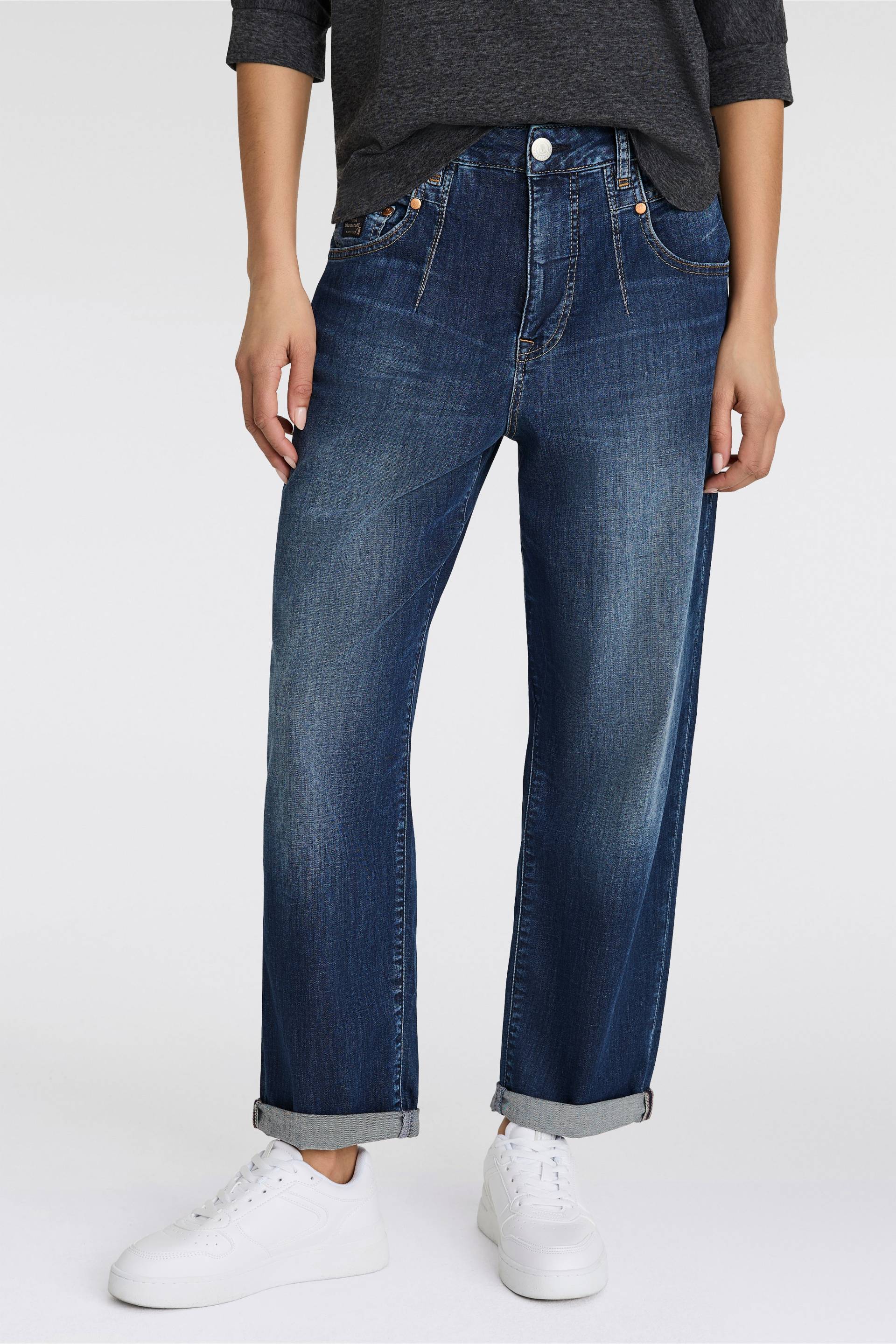 Herrlicher Straight-Jeans »Brooke Recycled Denim Light«, krempelbar von Herrlicher