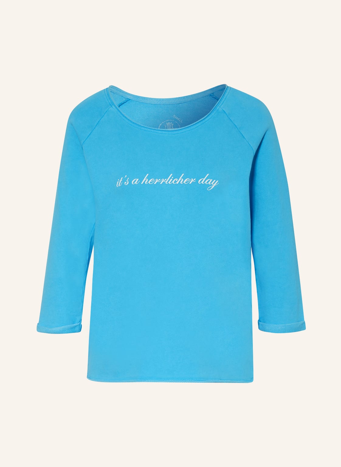 Herrlicher Sweatshirt Angelika Mit 3/4-Arm blau von Herrlicher