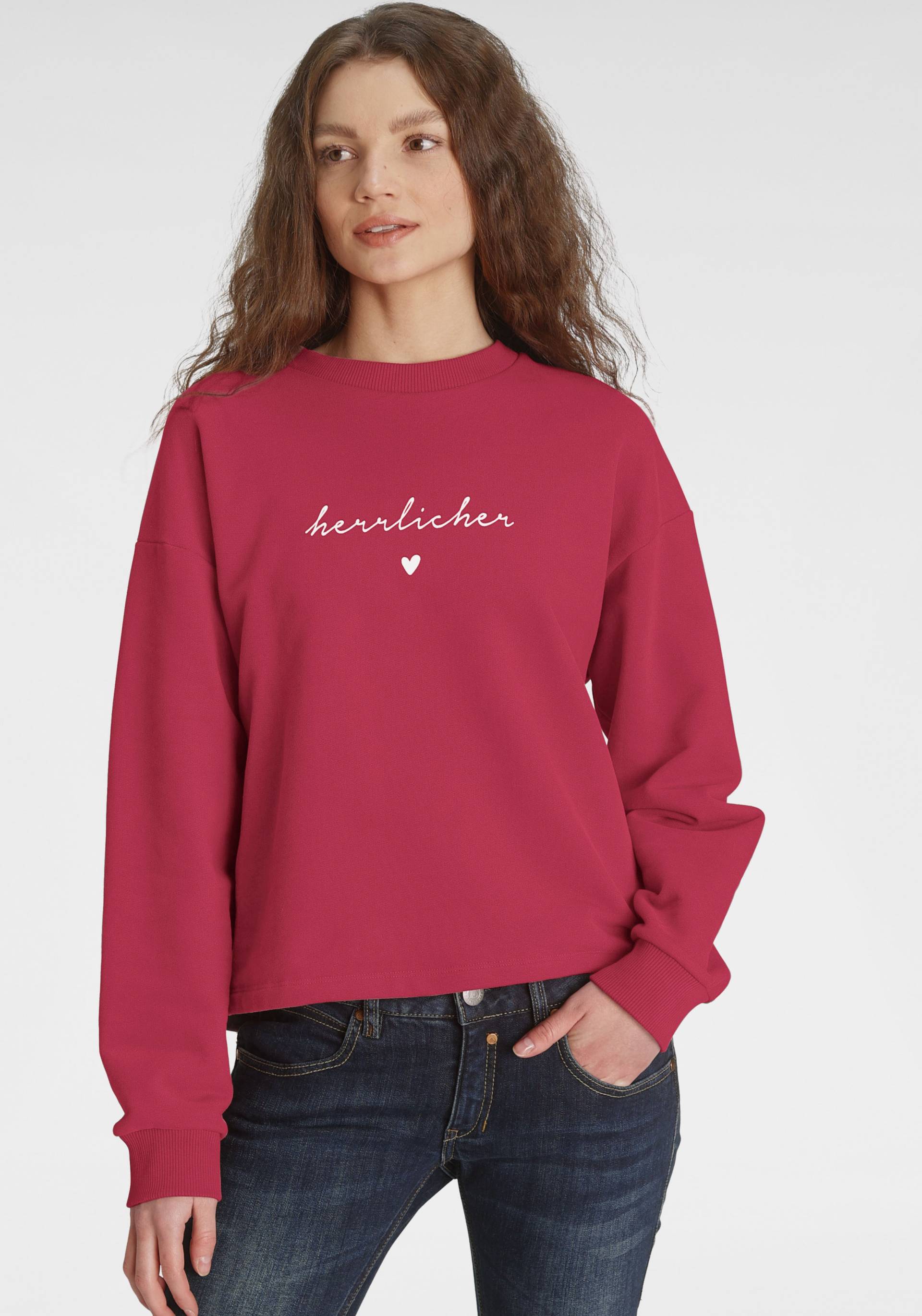 Herrlicher Sweatshirt »OTINA«, mit Herrlicher Logo-Statement-Print Herrlicher Sweatshirt »OTINA«, mit Herrlicher Logo-Statement-Print von Herrlicher