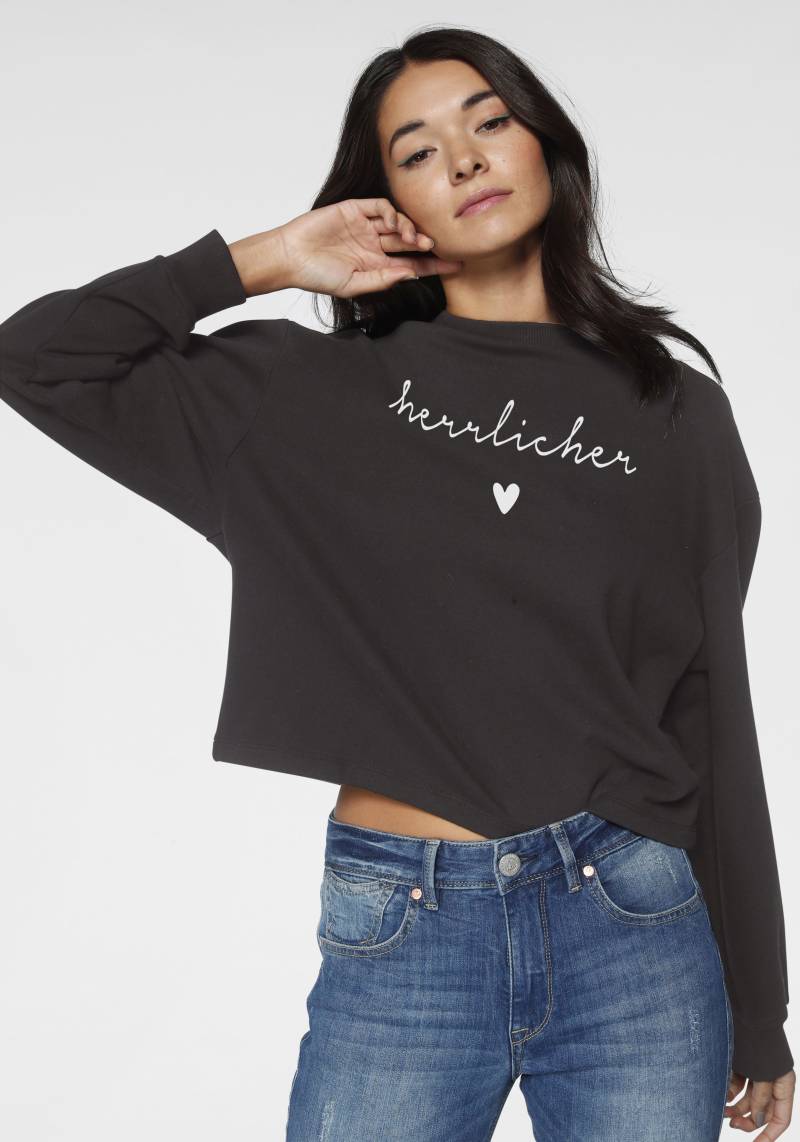 Herrlicher Sweatshirt »OTINA«, mit Herrlicher Logo-Statement-Print von Herrlicher