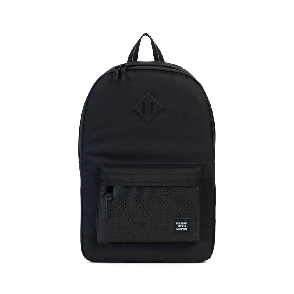 Heritage - Rucksack in Black Rubber von Herschel