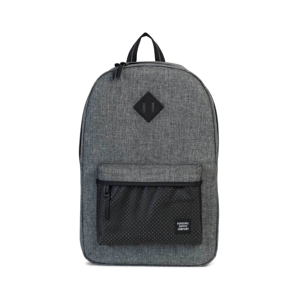 Heritage - Rucksack in Raven Crosshatch / Black Rubber von Herschel