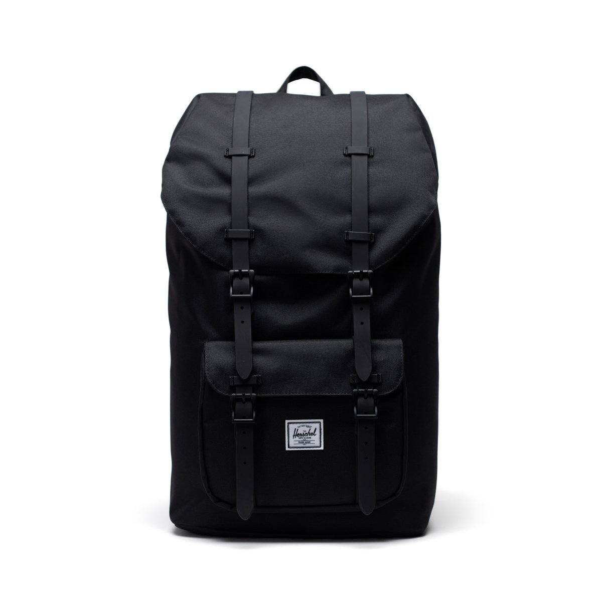 Little America - Rucksack 25L in Black/ Black Rubber von Herschel