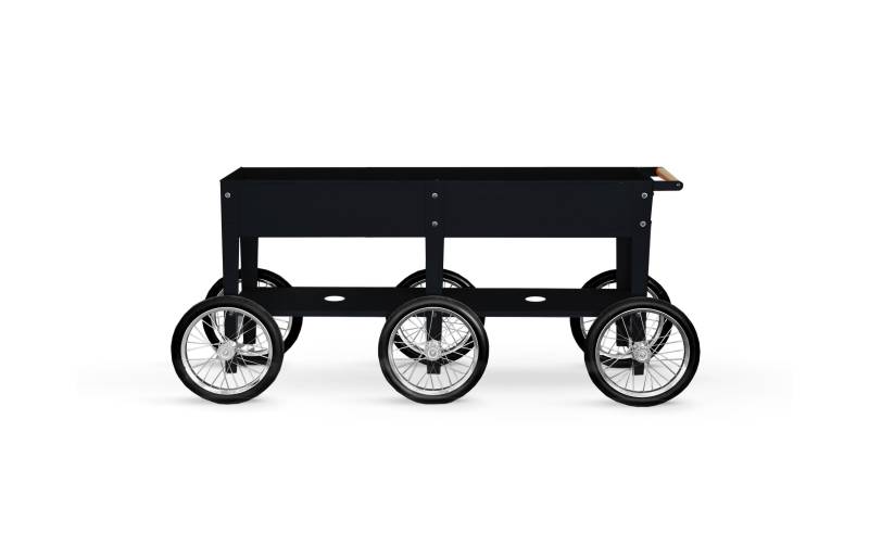 Herstera Garden Hochbeet »Urban Garden Wheels, 150 x 35 x 80 cm, Matt Black« von Herstera Garden