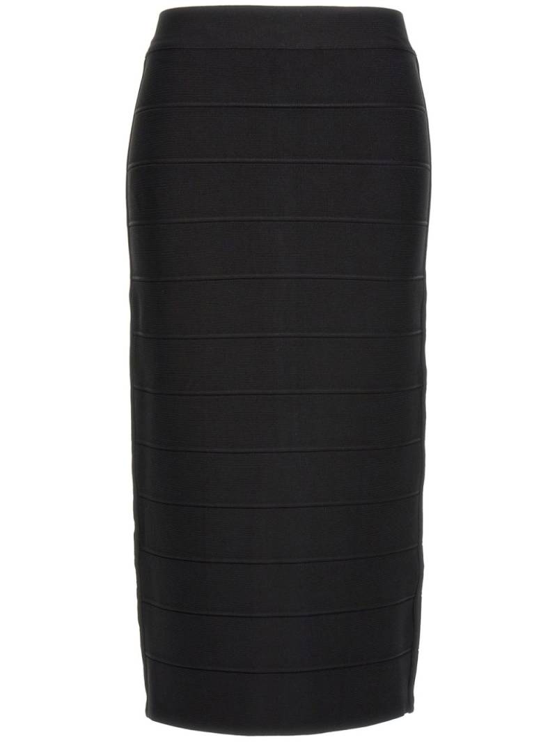 Hervé Léger Icon Bandage midi skirt - Black von Hervé Léger