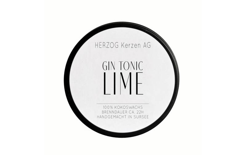 Herzog Kerzen AG Duftkerze »AG Duftkerze Gin Tonic in Aludose« von Herzog Kerzen AG