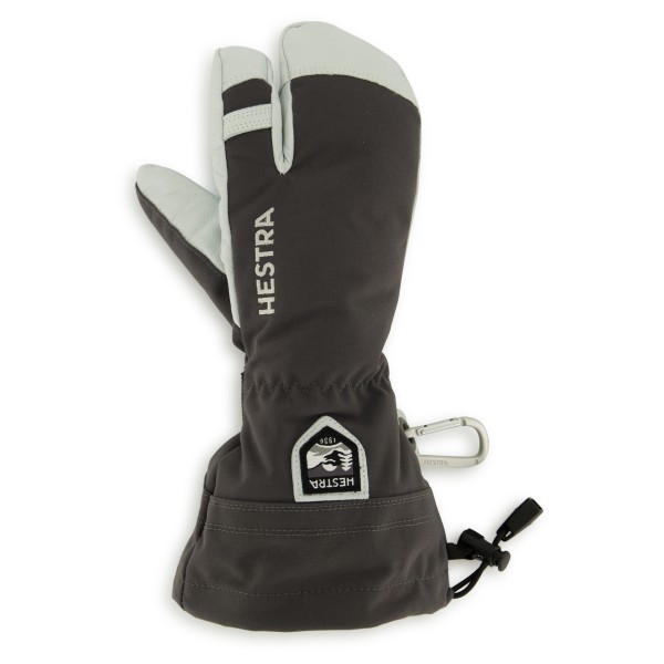 Hestra - Army Leather Heli Ski 3 Finger - Handschuhe Gr 10 grau/schwarz von Hestra