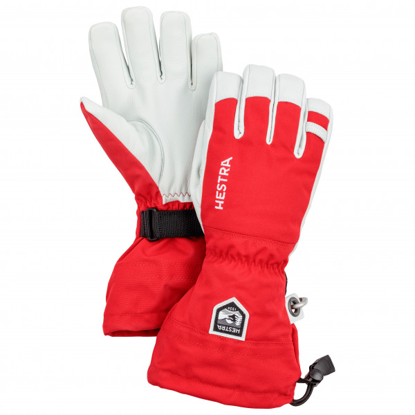 Hestra - Army Leather Heli Ski 5 Finger - Handschuhe Gr 10 rot von Hestra