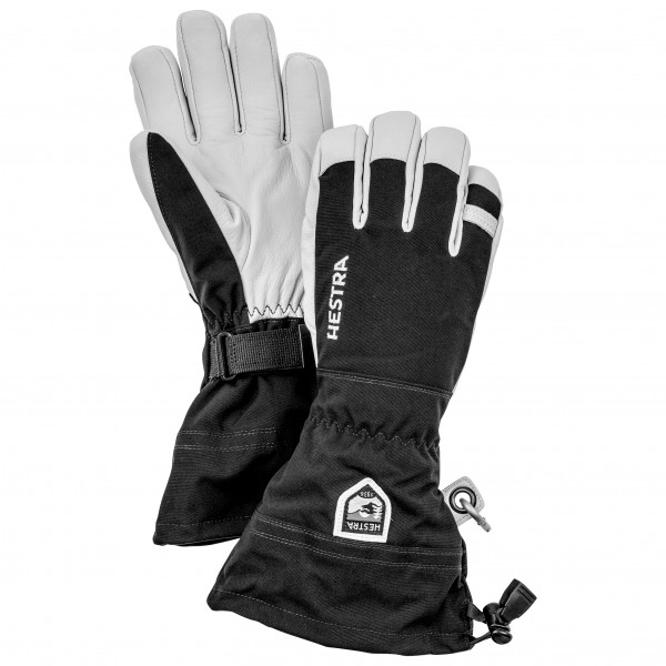 Hestra - Army Leather Heli Ski 5 Finger - Handschuhe Gr 11 schwarz/grau von Hestra