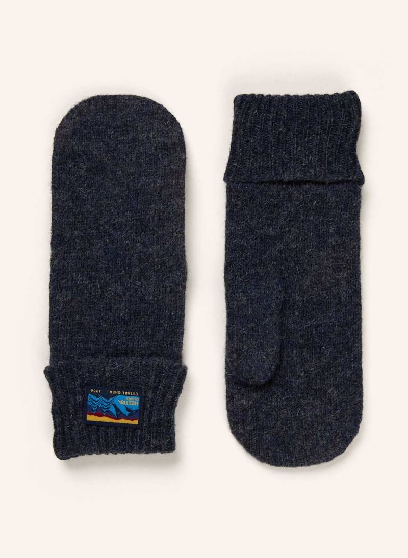 Hestra Fäustlinge Raggwool Mitt blau von Hestra