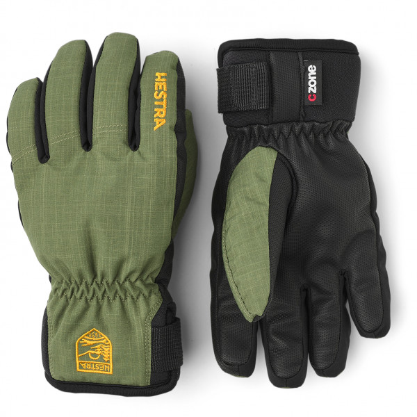 Hestra - Kid's Ferox Primaloft 5 Finger - Handschuhe Gr 3 oliv von Hestra