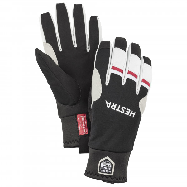 Hestra - Windstopper Race Tracker 5 Finger - Handschuhe Gr 10;11;7;8 grau;schwarz von Hestra