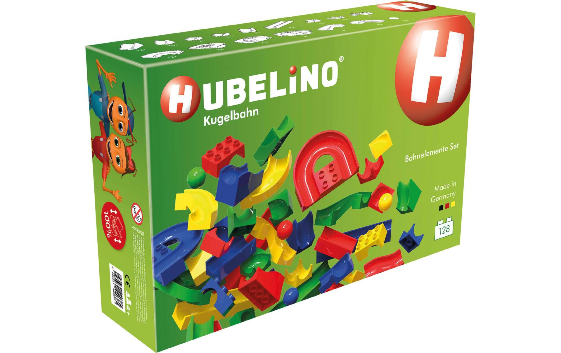 Hubelino Kugelbahn »Hubelino Bahnelemente-Set 128-teilig«, ABS-Plastik von Hubelino