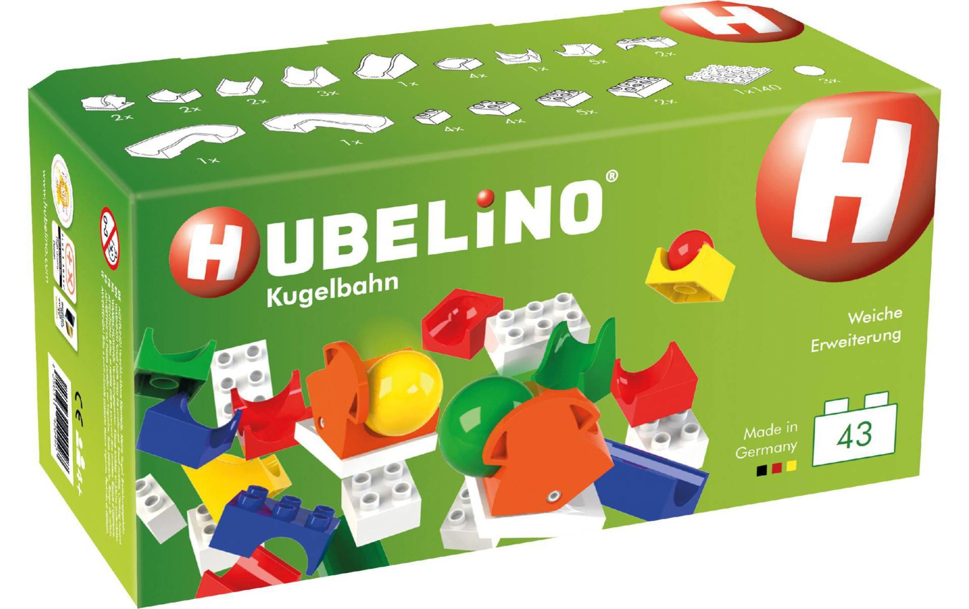 Hubelino Kugelbahn »Weichen Ergänzung«, ABS-Plastik von Hubelino