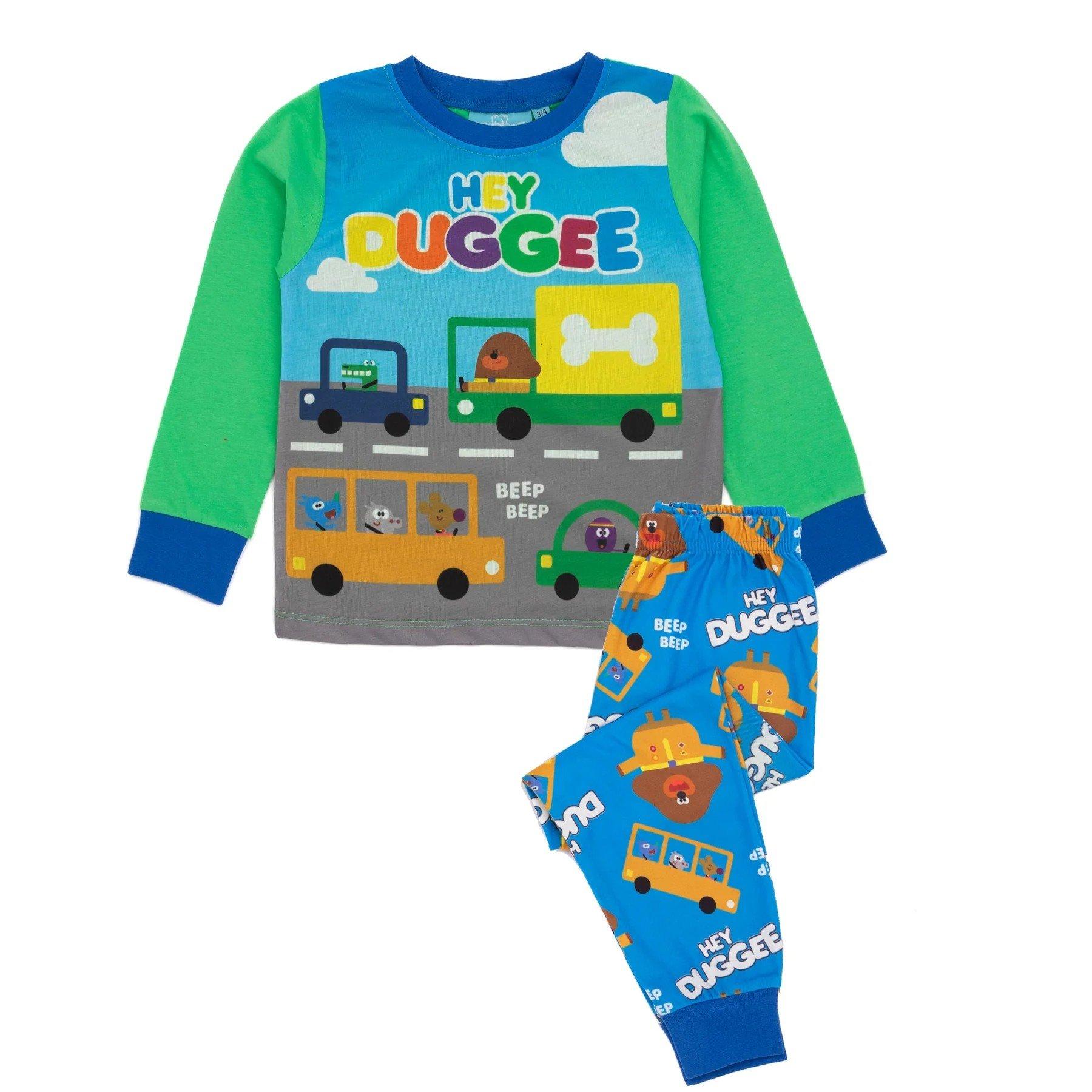 Schlafanzug Langärmlig Jungen Blau 104 von Hey Duggee