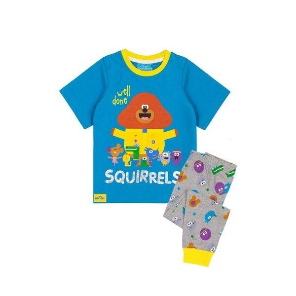 Hey Duggee - Well Done Squirrels Schlafanzug mit langer Hose, 104, Blau von Hey Duggee