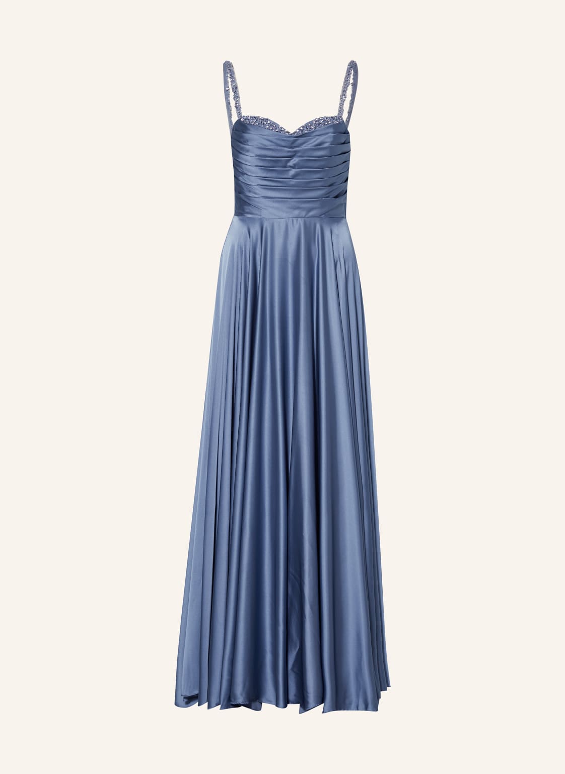 Hey Kyla Abendkleid Aus Satin Mit Schmucksteinen blau von Hey Kyla