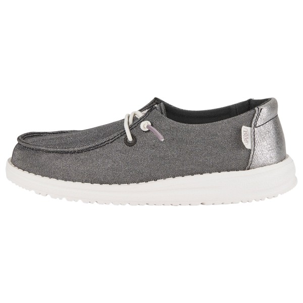 HeyDude - Kid's Wendy Metallic Sparkle - Sneaker Gr 33/34 grau von HeyDude