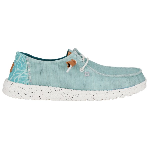 HeyDude - Women's Wendy Heathered Slub Tropical - Sneaker Gr 37 türkis von HeyDude