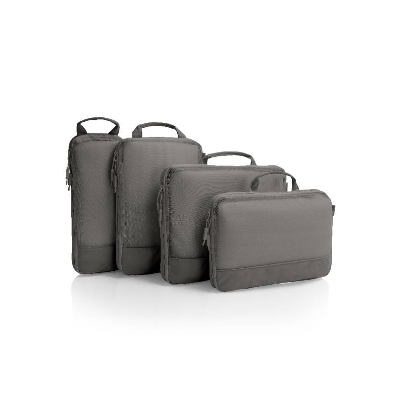 EcoTex - 4pc Kompressionspackwürfel Set in Grau von Heys