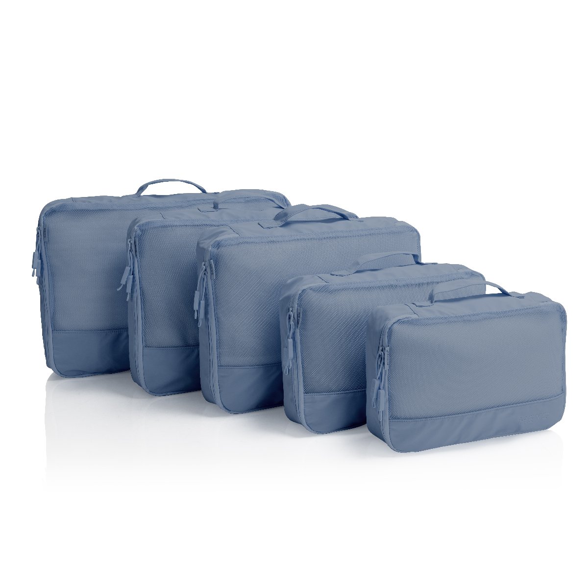 EcoTex - 5pc Packing Cube Set in Blau von Heys