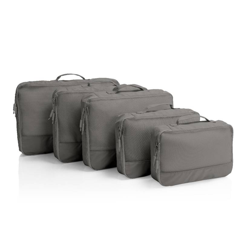 EcoTex - 5pc Packing Cube Set in Grau von Heys