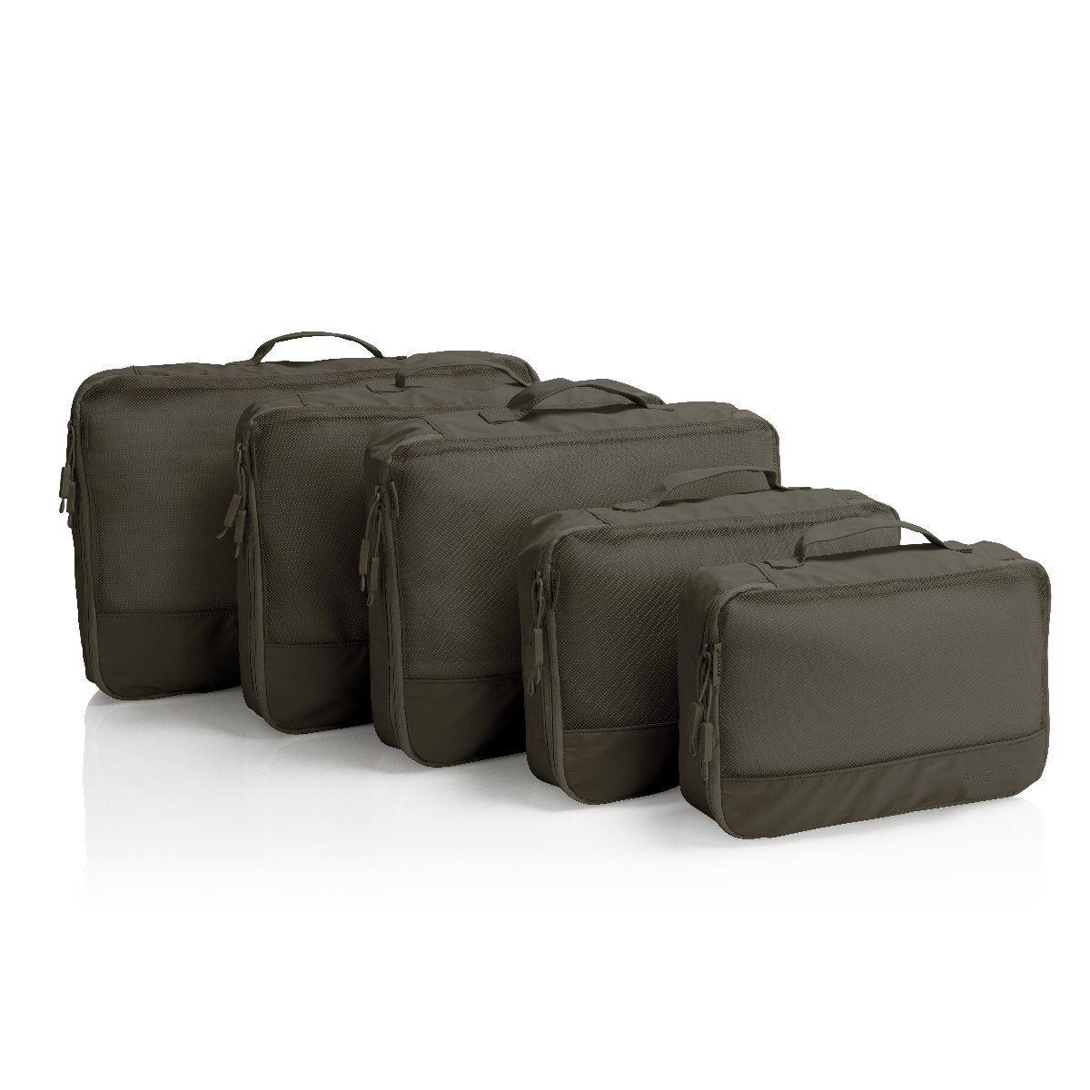 EcoTex - 5pc Packing Cube Set in Grün von Heys