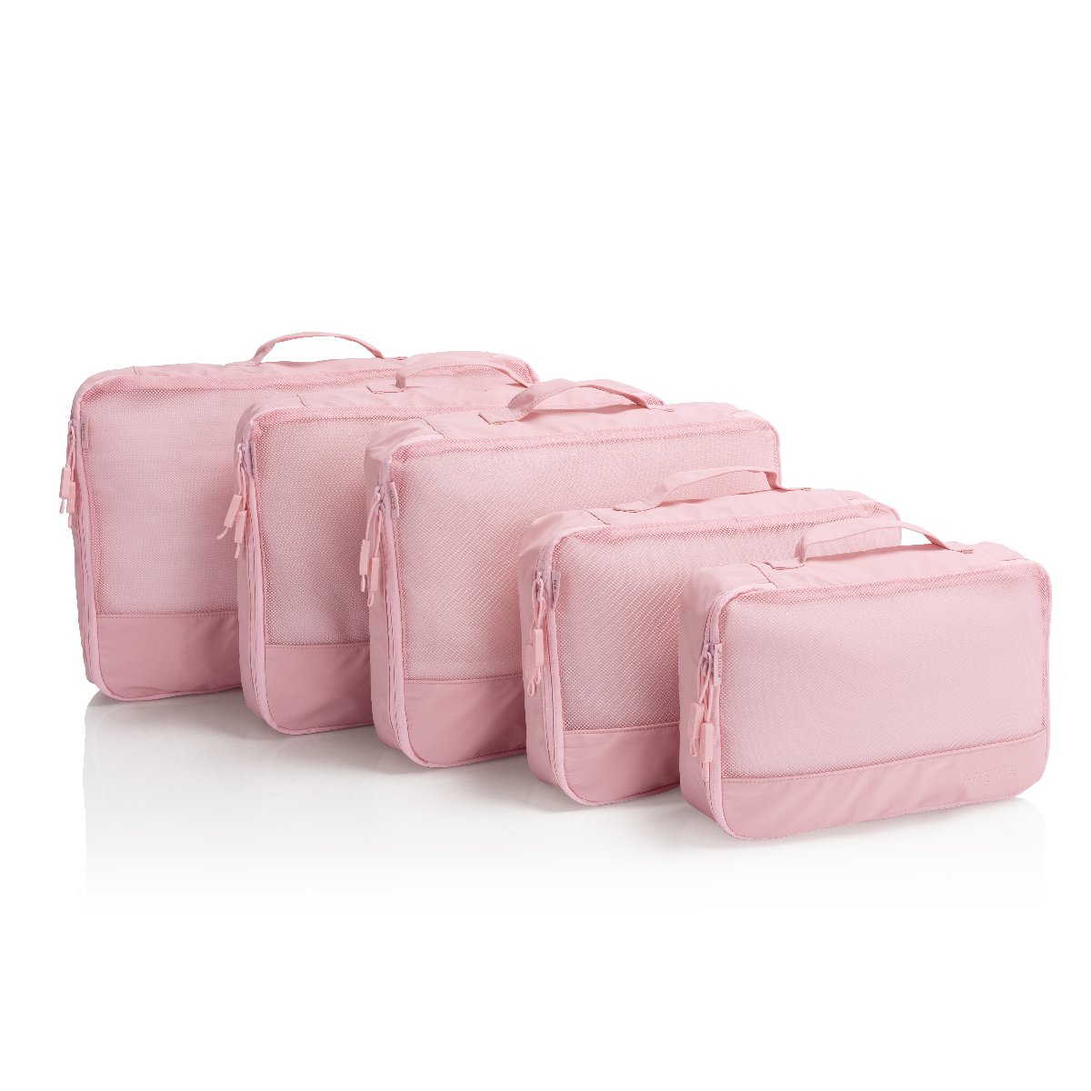 EcoTex - 5pc Packing Cube Set in Pink von Heys