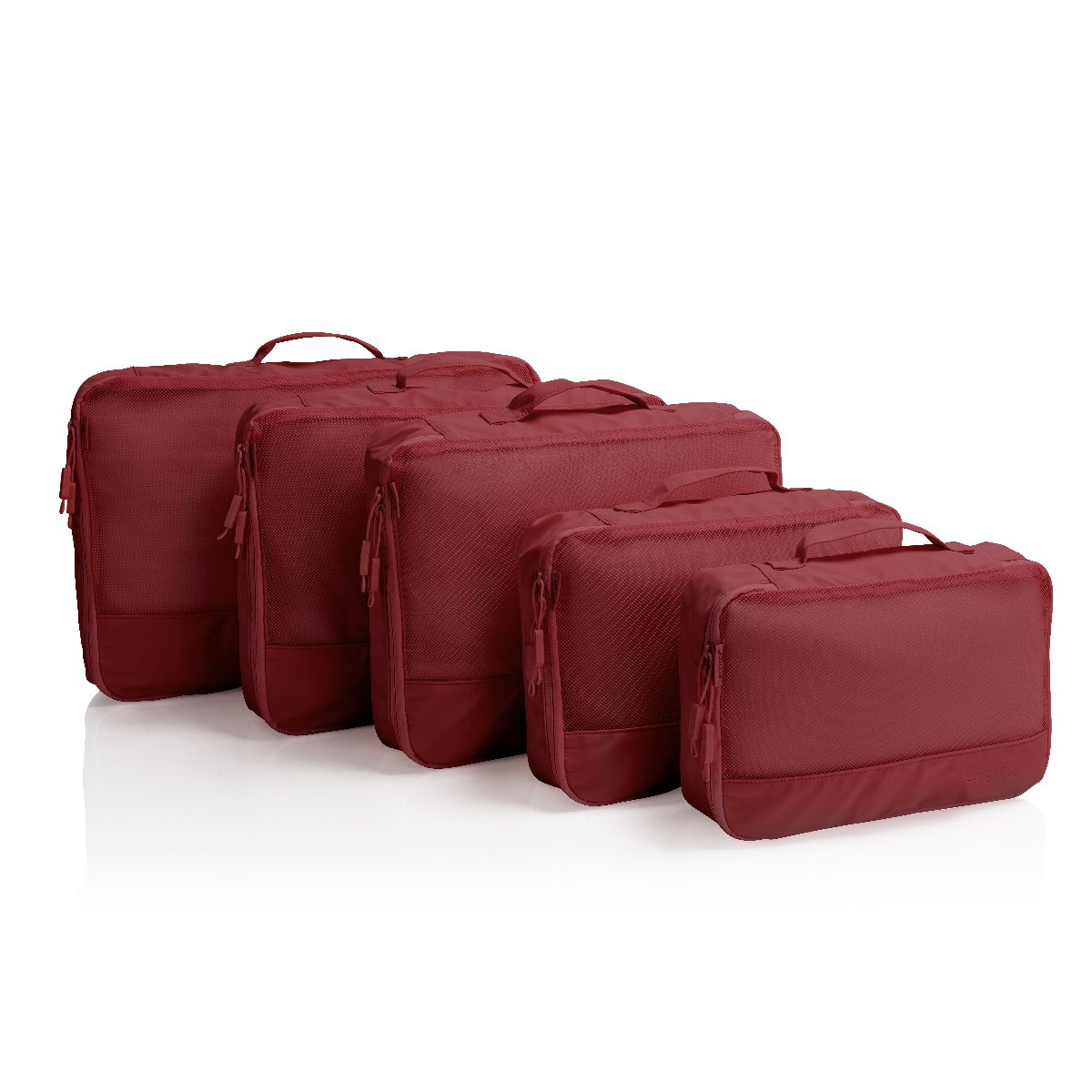 EcoTex - 5pc Packing Cube Set in Rot von Heys