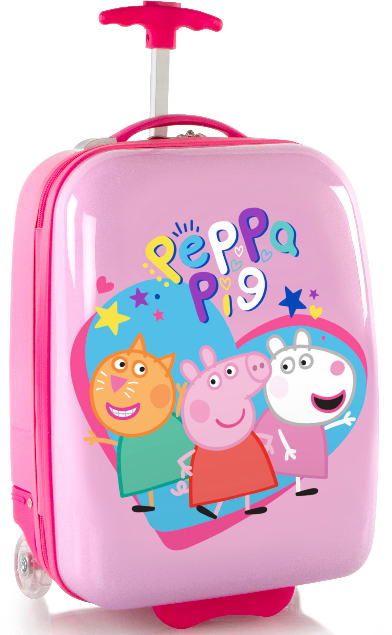 Heys Kinderkoffer »Peppa Pig rosa, 46 cm«, 2 Rollen, Heys x Joachim Llambi Kindertrolley Handgepäck-Koffer von Heys