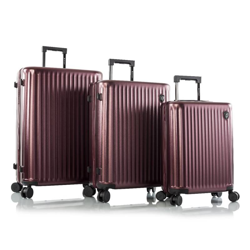 Smart Luggage - Hartschalenkoffer 3er Set Burgundy von Heys