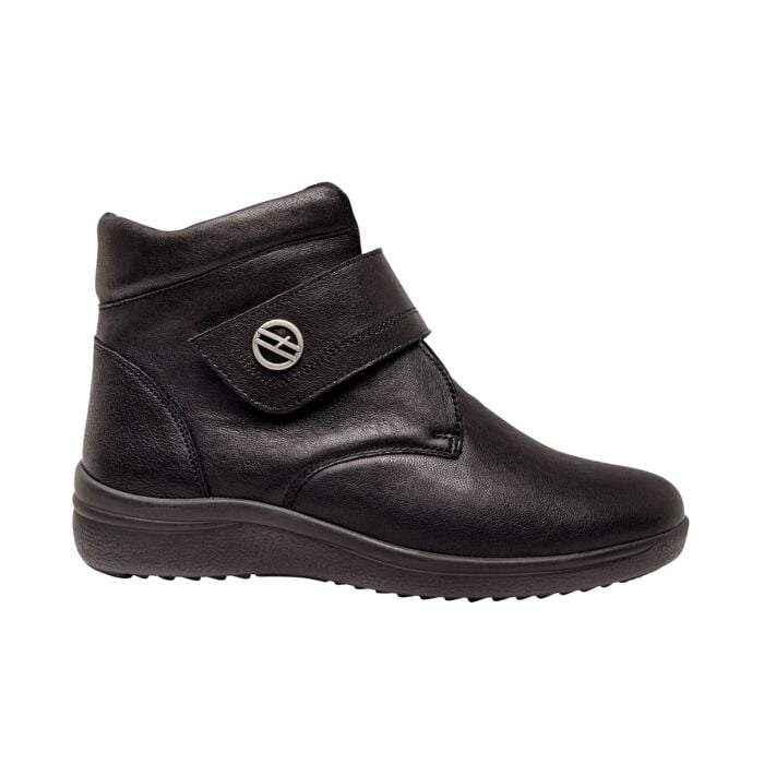 Hickersberger Stiefelette für Damen aus weichem Nappaleder, schwarz von Hickersberger