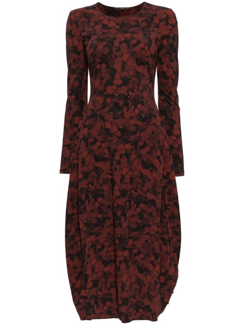 High Geo-animalier print midi dress - Red von High