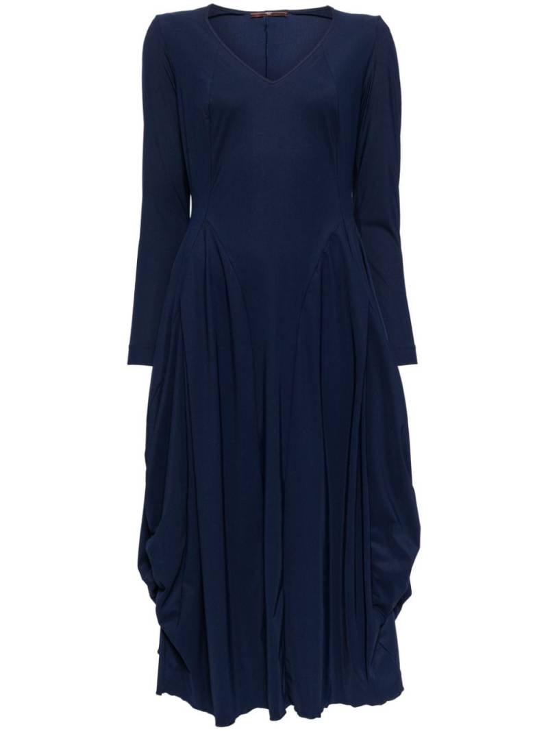 High balloon long-sleeves midi dress - Blue von High