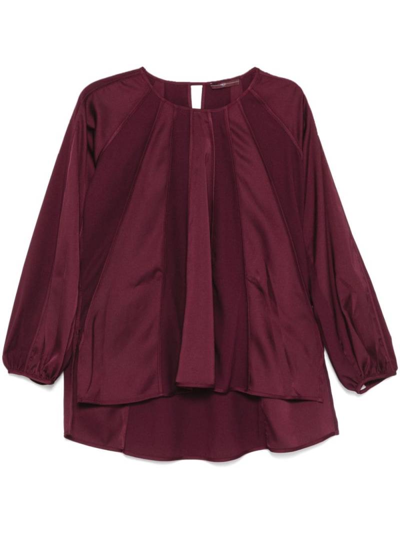 High give chase panelled blouse - Red von High